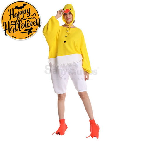 【In Stock】Carnival Cosplay Adult Funny Chick Onesie Stage Performance Costume Costumes