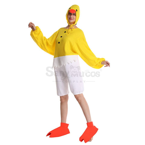 【In Stock】Carnival Cosplay Adult Funny Chick Onesie Stage Performance Costume Costumes