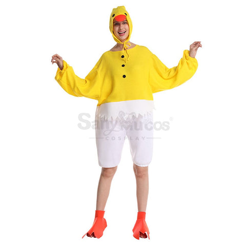 【In Stock】Carnival Cosplay Adult Funny Chick Onesie Stage Performance Costume Costumes