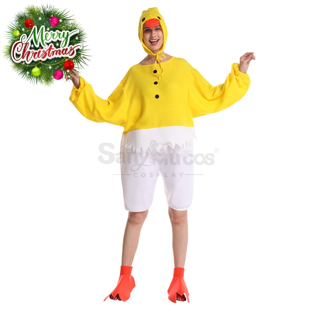 【In Stock】Carnival Cosplay Adult Funny Chick Onesie Stage Performance Costume Costumes