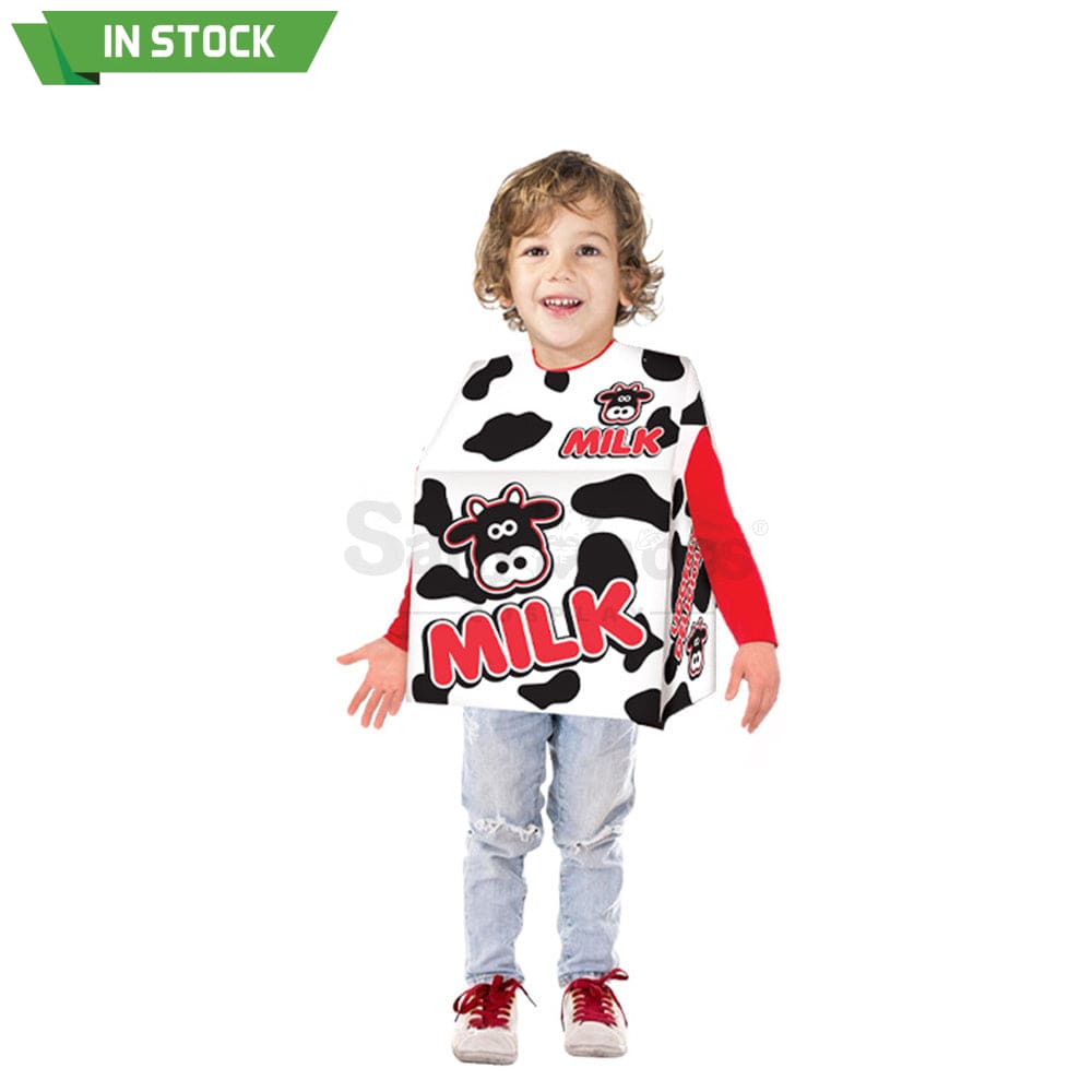 【In Stock】Carnival Cosplay Adult Funny Milk Box Stage Performance Costume Child Costumes