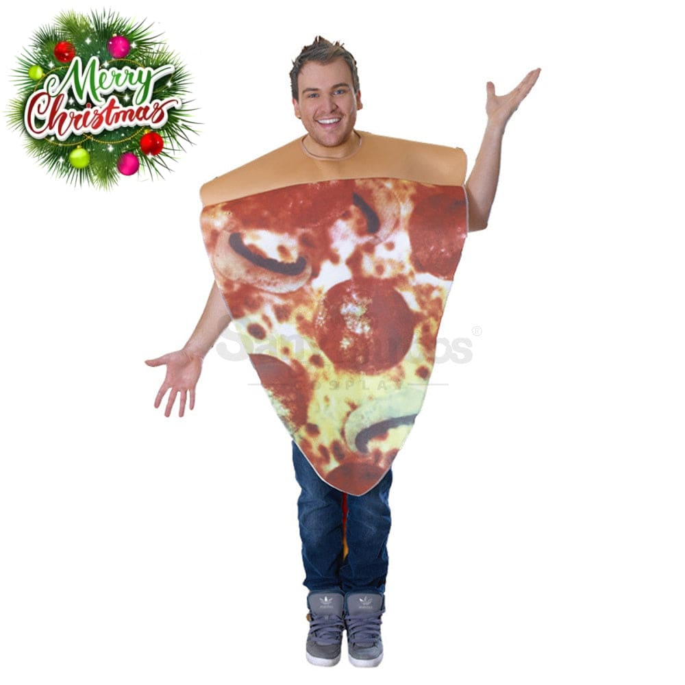 【In Stock】Carnival Cosplay Adult Masquerade Stage Pizza Costume Yellow Costumes