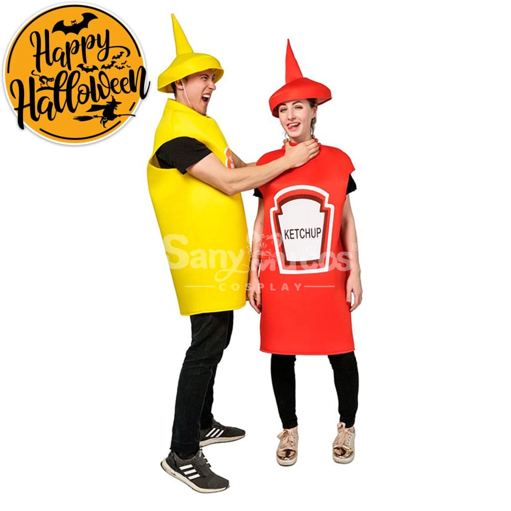 【In Stock】Carnival Cosplay Adult Mustard Ketchup For Men And Women Stage Performance Party