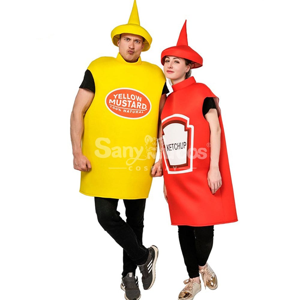 【In Stock】Carnival Cosplay Adult Mustard Ketchup For Men And Women Stage Performance Party