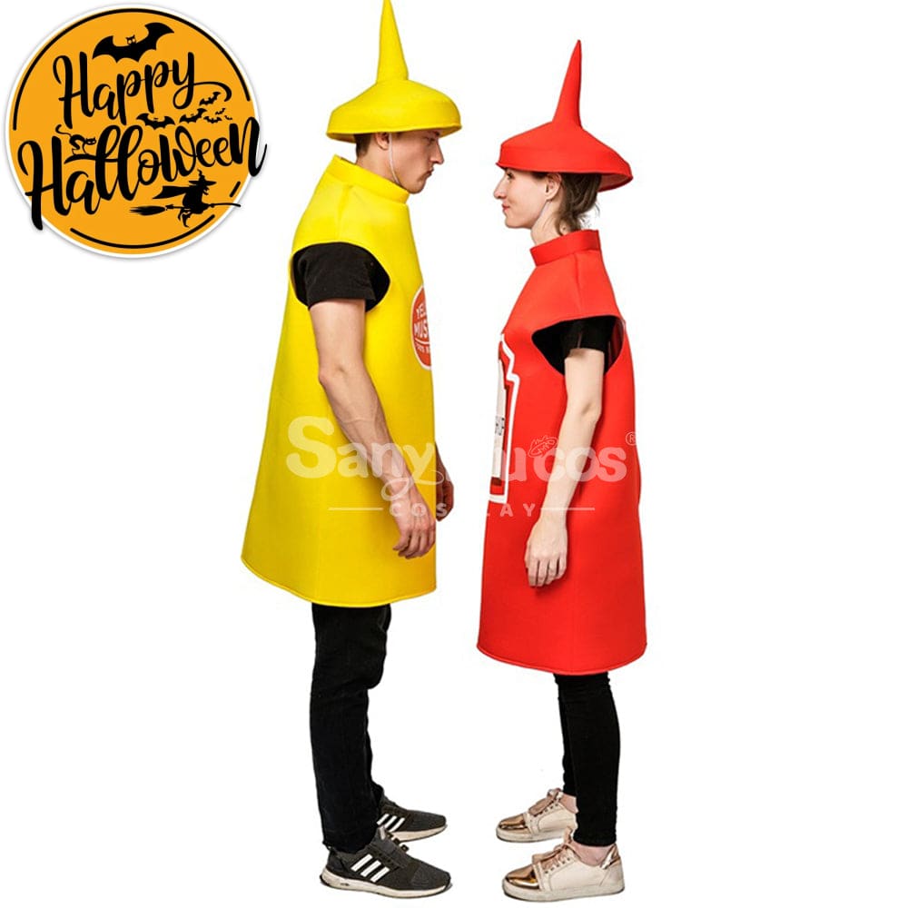 【In Stock】Carnival Cosplay Adult Mustard Ketchup For Men And Women Stage Performance Party