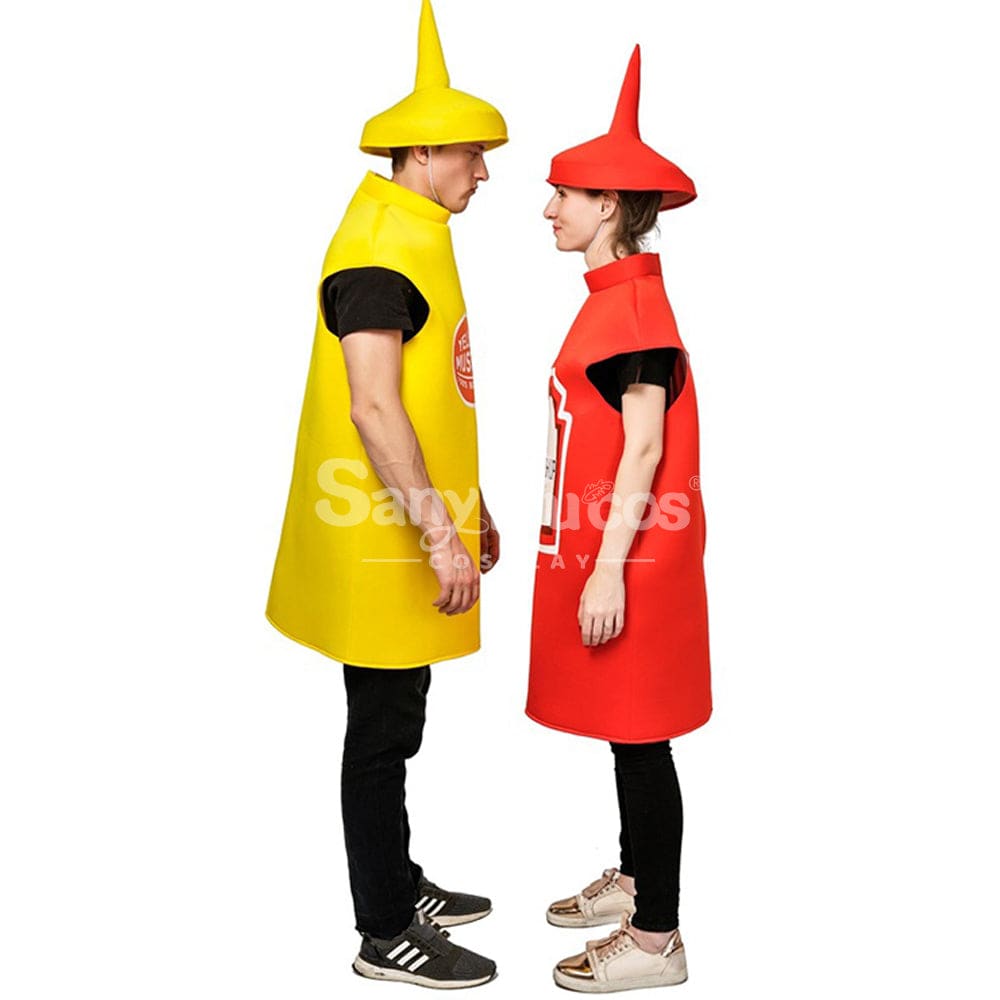 【In Stock】Carnival Cosplay Adult Mustard Ketchup For Men And Women Stage Performance Party