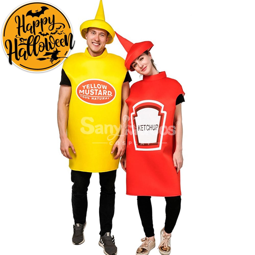 【In Stock】Carnival Cosplay Adult Mustard Ketchup For Men And Women Stage Performance Party