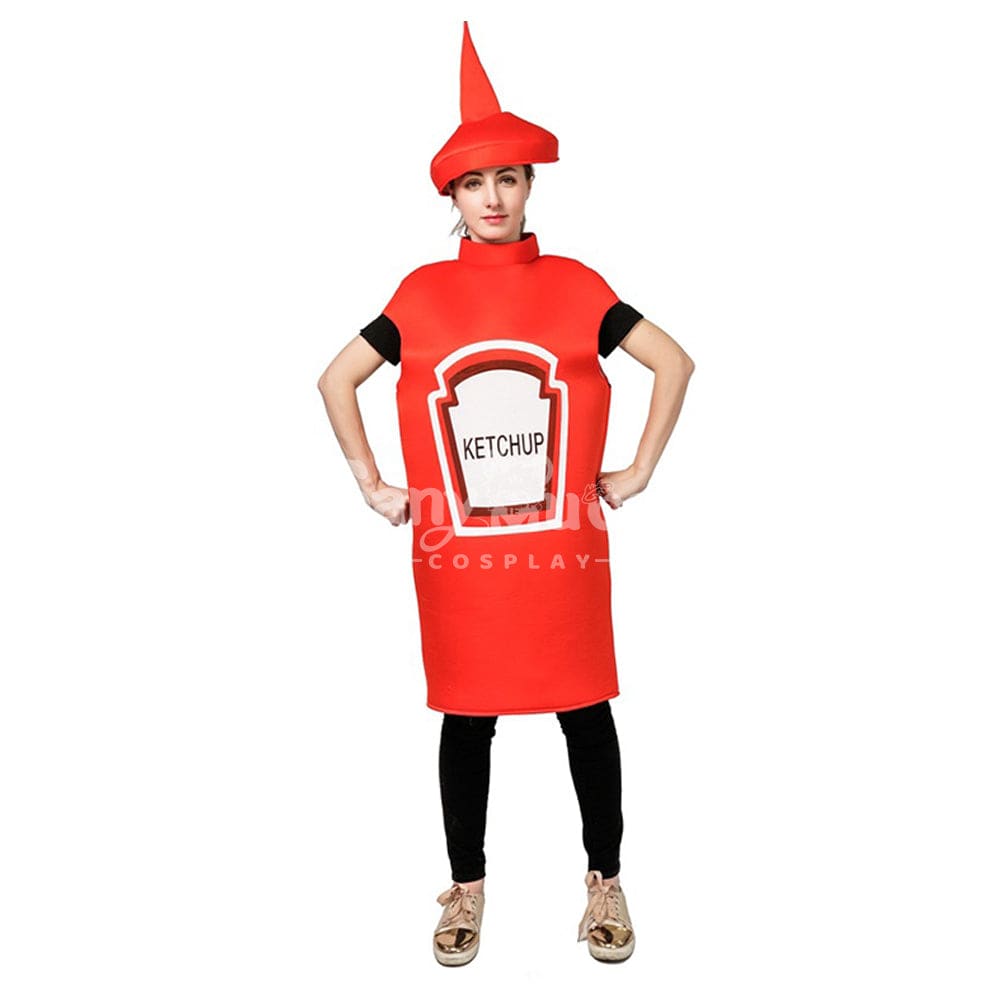 【In Stock】Carnival Cosplay Adult Mustard Ketchup For Men And Women Stage Performance Party