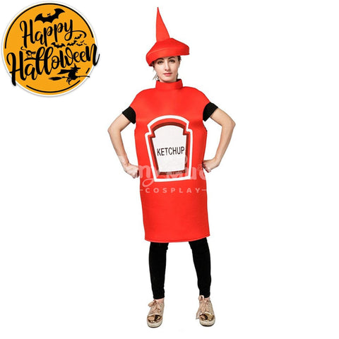 【In Stock】Carnival Cosplay Adult Mustard Ketchup For Men And Women Stage Performance Party