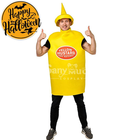 【In Stock】Carnival Cosplay Adult Mustard Ketchup For Men And Women Stage Performance Party