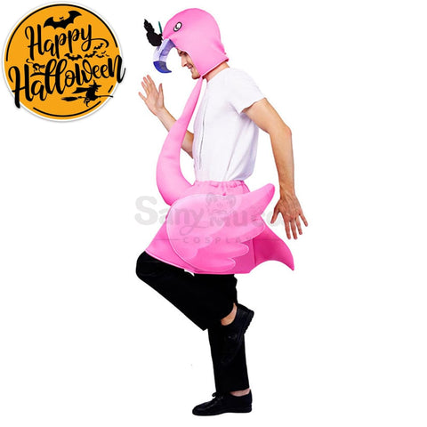【In Stock】Carnival Cosplay Adult Pink Flamingo Funny Stage Performance Party Costume Costumes