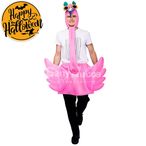 【In Stock】Carnival Cosplay Adult Pink Flamingo Funny Stage Performance Party Costume Costumes