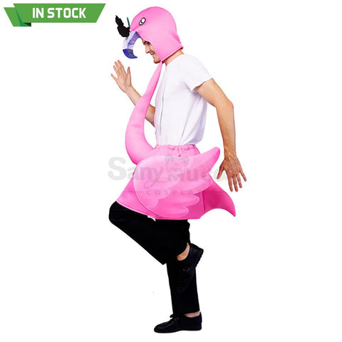 【In Stock】Carnival Cosplay Adult Pink Flamingo Funny Stage Performance Party Costume Costumes