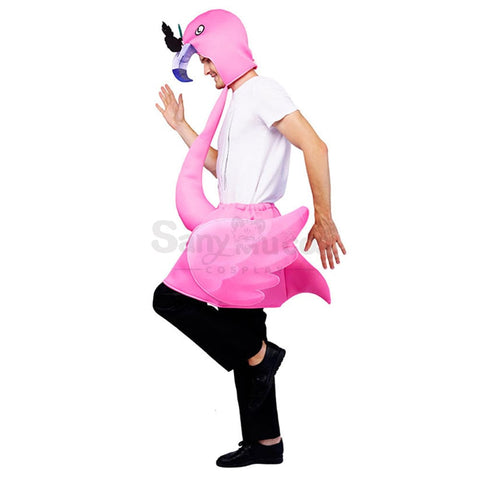 【In Stock】Carnival Cosplay Adult Pink Flamingo Funny Stage Performance Party Costume Costumes