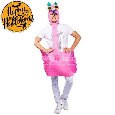 【In Stock】Carnival Cosplay Adult Pink Flamingo Funny Stage Performance Party Costume Costumes