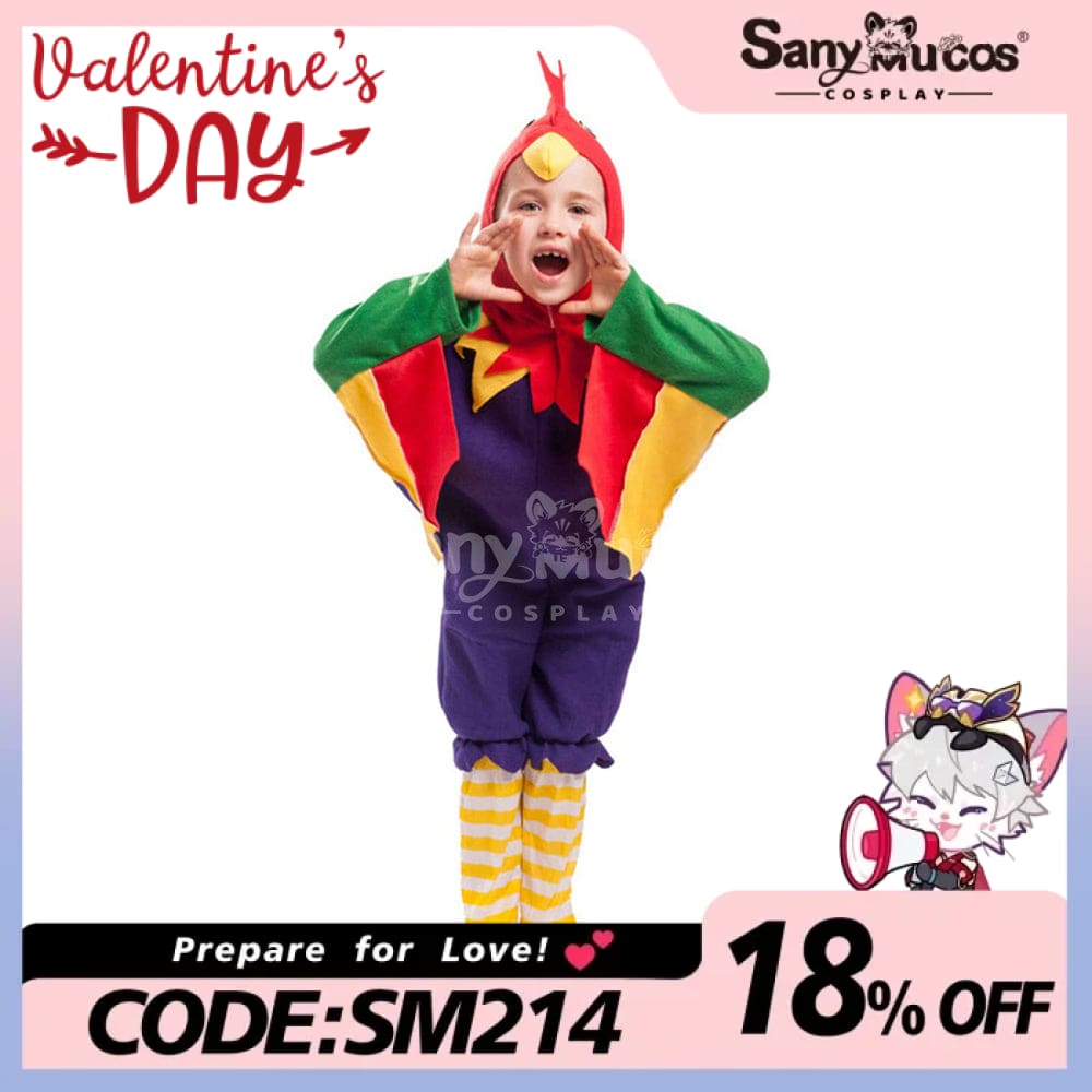 【In Stock】Carnival Cosplay Children’s Cute Colorful Chick Masquerade Performance Costume Costumes