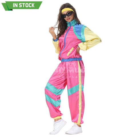 【In Stock】Carnival Cosplay Couple Hip-Hop Retro Disco Stage Performance Jumpsuit Costume Costumes