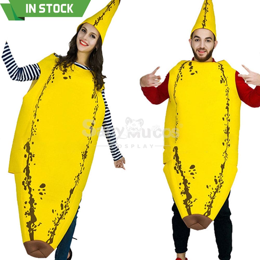 【In Stock】Carnival Cosplay Funny Banana Parent-Child Stage Performance Party Costume Aldult Costumes