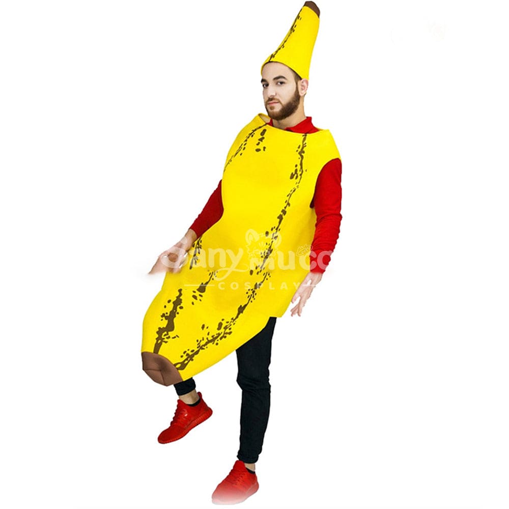 【In Stock】Carnival Cosplay Funny Banana Parent-Child Stage Performance Party Costume Costumes