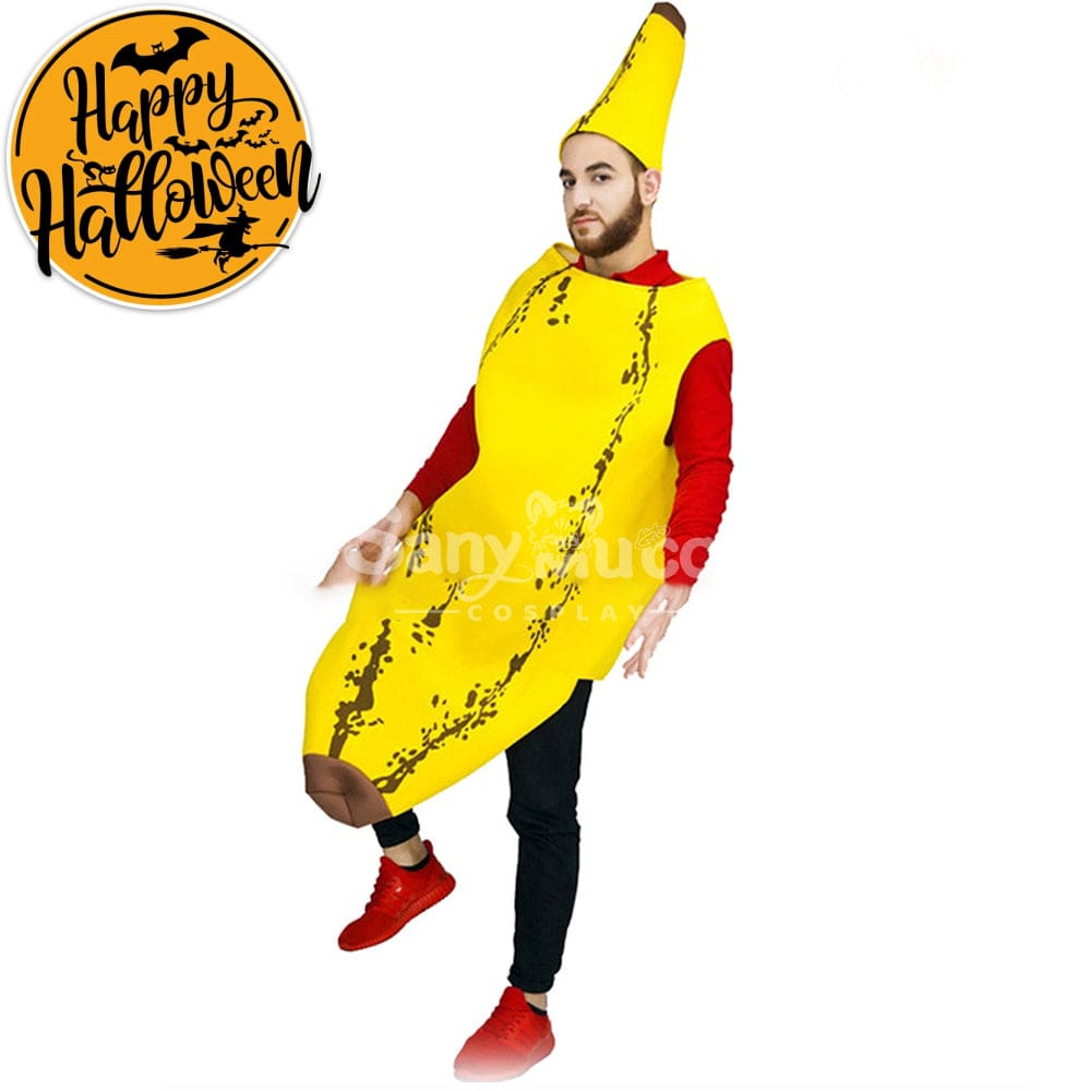 【In Stock】Carnival Cosplay Funny Banana Parent-Child Stage Performance Party Costume Costumes