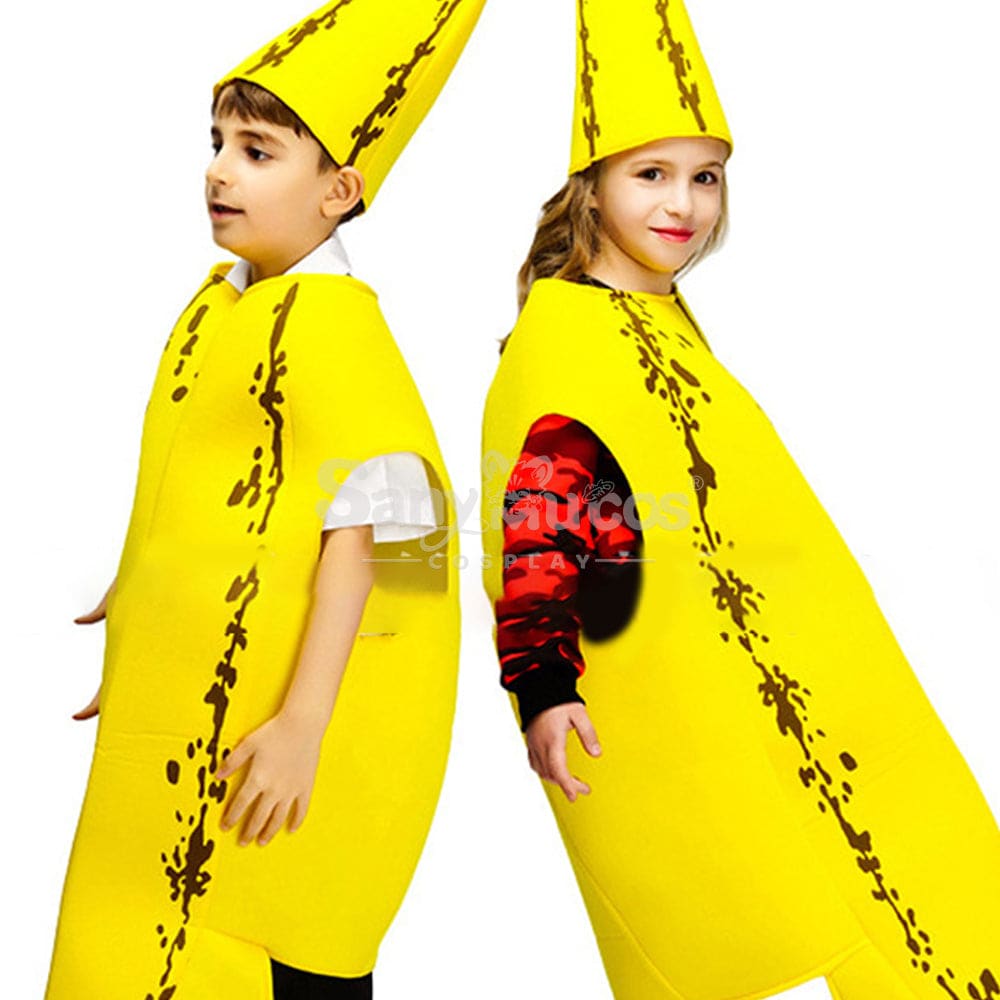 【In Stock】Carnival Cosplay Funny Banana Parent-Child Stage Performance Party Costume Costumes