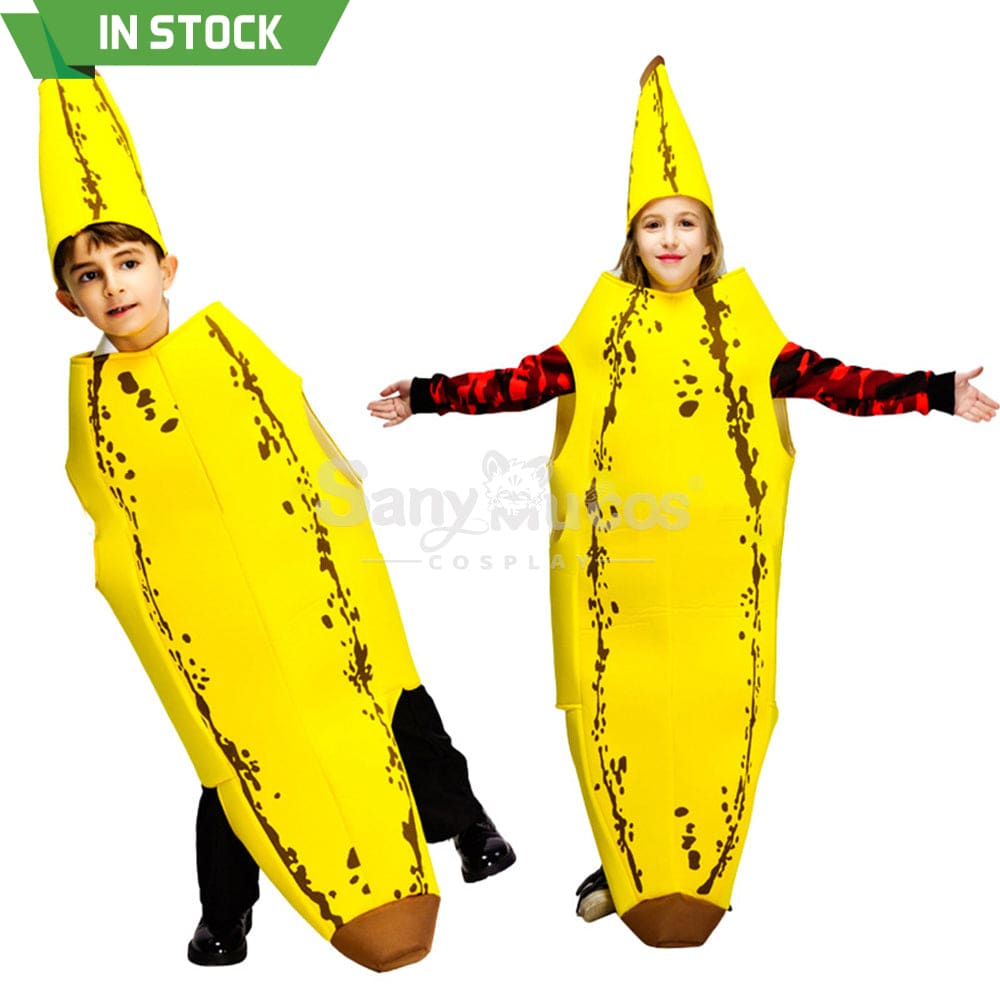 【In Stock】Carnival Cosplay Funny Banana Parent-Child Stage Performance Party Costume Child Costumes