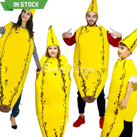【In Stock】Carnival Cosplay Funny Banana Parent-Child Stage Performance Party Costume Costumes
