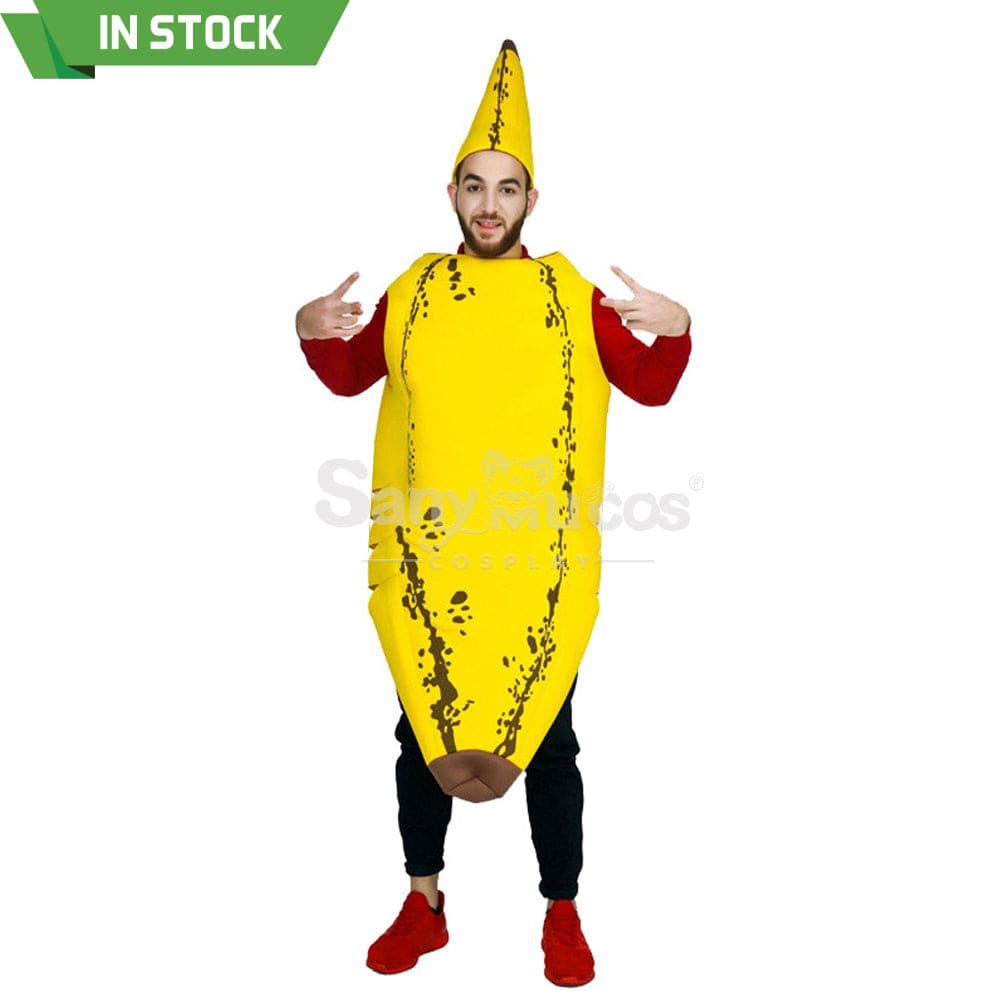 【In Stock】Carnival Cosplay Funny Banana Parent-Child Stage Performance Party Costume Costumes