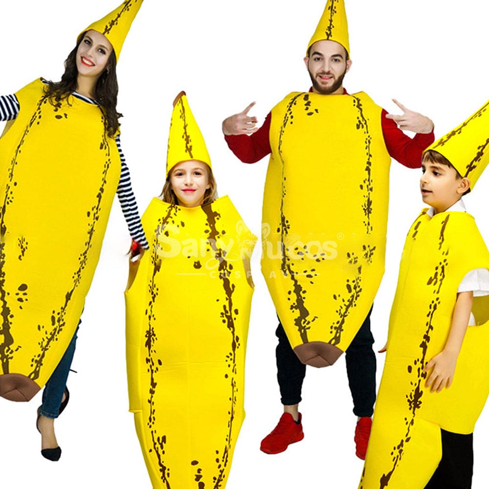 【In Stock】Carnival Cosplay Funny Banana Parent-Child Stage Performance Party Costume Costumes