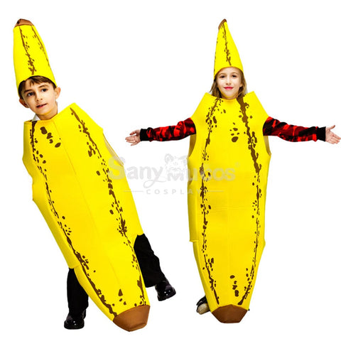 【In Stock】Carnival Cosplay Funny Banana Parent-Child Stage Performance Party Costume Child Costumes