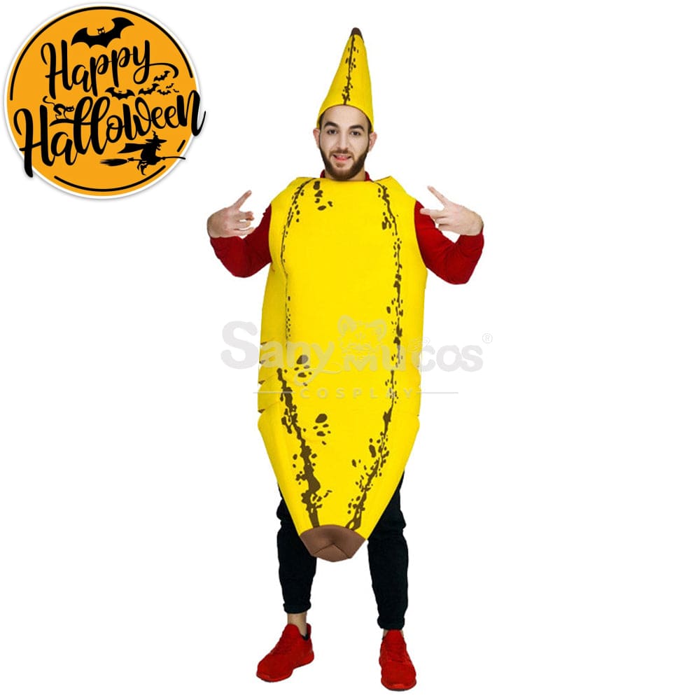 【In Stock】Carnival Cosplay Funny Banana Parent-Child Stage Performance Party Costume Costumes