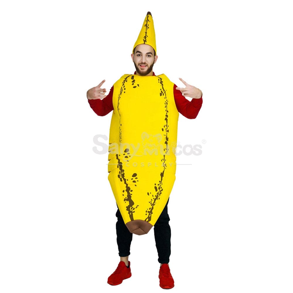 【In Stock】Carnival Cosplay Funny Banana Parent-Child Stage Performance Party Costume Costumes