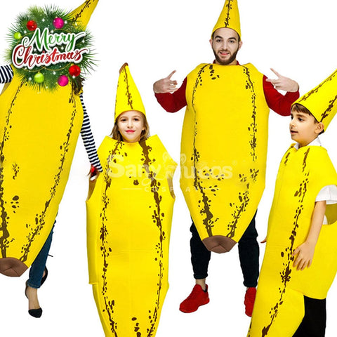 【In Stock】Carnival Cosplay Funny Banana Parent-Child Stage Performance Party Costume Costumes
