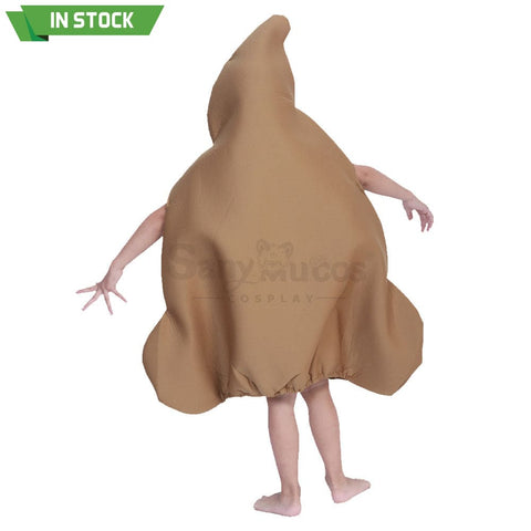 【In Stock】Carnival Cosplay Parent-Child Sponge Emoji-Pile Of Poo Jumpsuit Stage Performance