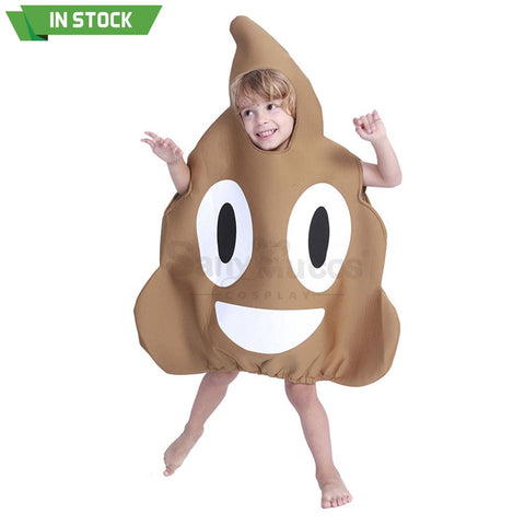 【In Stock】Carnival Cosplay Parent-Child Sponge Emoji-Pile Of Poo Jumpsuit Stage Performance