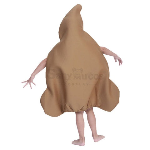 【In Stock】Carnival Cosplay Parent-Child Sponge Emoji-Pile Of Poo Jumpsuit Stage Performance