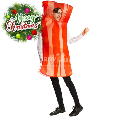 【In Stock】Carnival Cosplay Poached Egg Bacon Adult Men And Women Couples Funny Food Stage