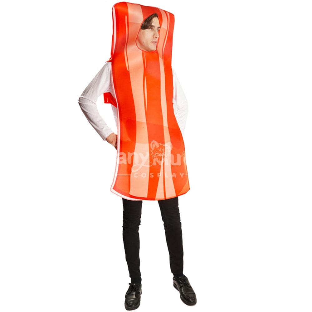 【In Stock】Carnival Cosplay Poached Egg Bacon Adult Men And Women Couples Funny Food Stage