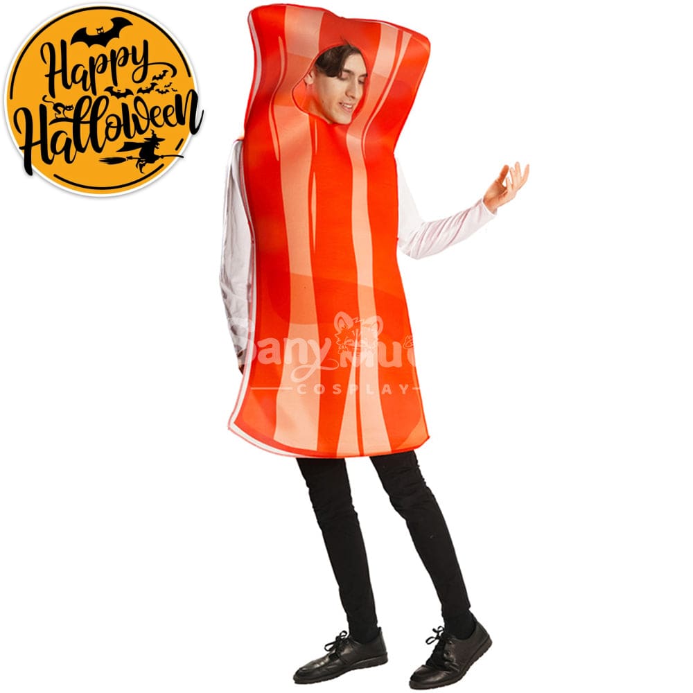 【In Stock】Carnival Cosplay Poached Egg Bacon Adult Men And Women Couples Funny Food Stage