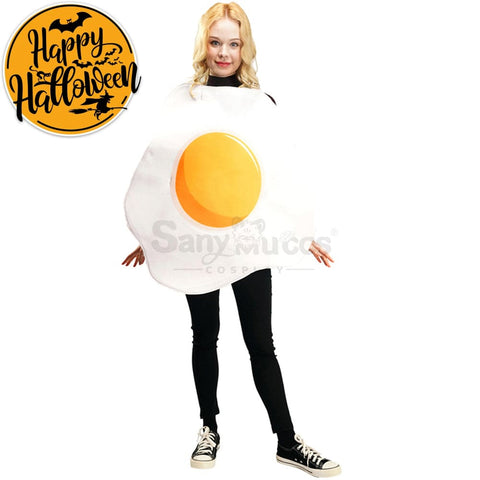 【In Stock】Carnival Cosplay Poached Egg Bacon Adult Men And Women Couples Funny Food Stage