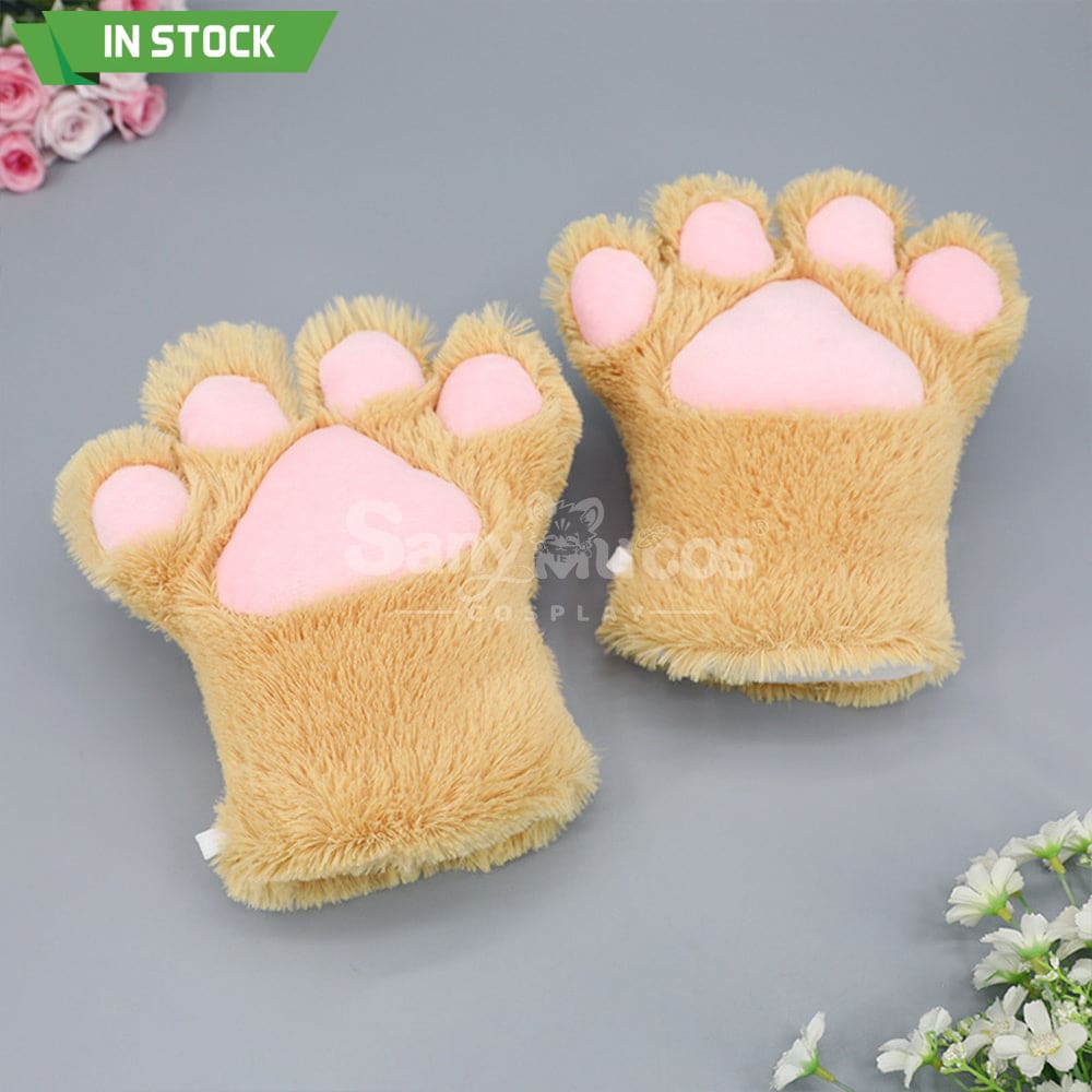 【In Stock】Cat Paw Gloves Cosplay Props Light Tan Prop