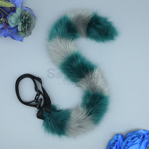 【In Stock】Cheshire Cat Ears & Tail Cosplay Props Dark Green Prop