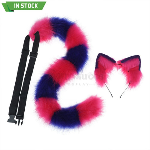 【In Stock】Cheshire Cat Ears & Tail Cosplay Props Prop