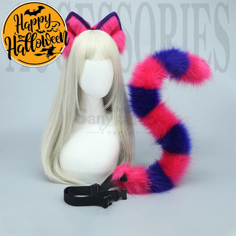 【In Stock】Cheshire Cat Ears & Tail Cosplay Props Prop
