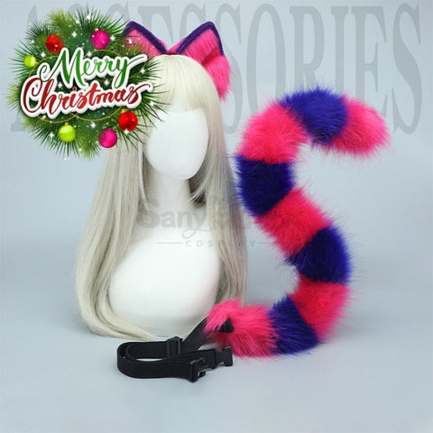 【In Stock】Cheshire Cat Ears & Tail Cosplay Props Prop