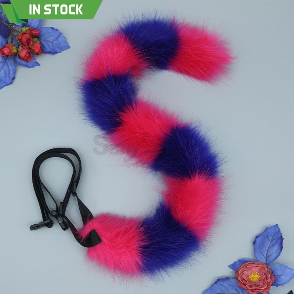 【In Stock】Cheshire Cat Ears & Tail Cosplay Props Rose Red Prop