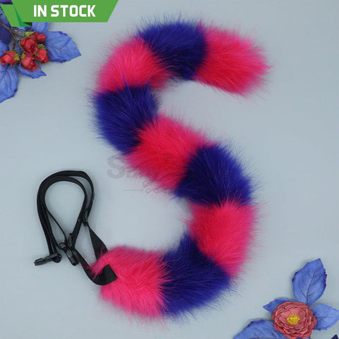 【In Stock】Cheshire Cat Ears & Tail Cosplay Props Rose Red Prop