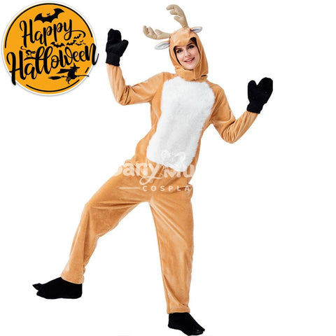 【In Stock】Christmas Cosplay Adult Size Christmas Reindeer Pajamas Costume First Edition Costumes