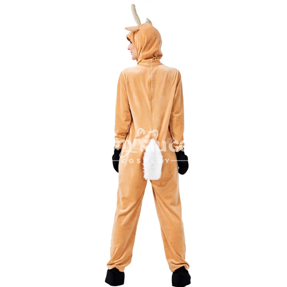 【In Stock】Christmas Cosplay Adult Size Christmas Reindeer Pajamas Costume First Edition Costumes