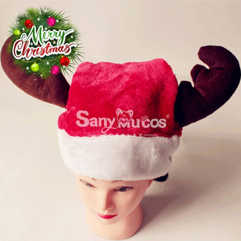 【In Stock】Christmas Cosplay Antlers Santa Hat Props Prop